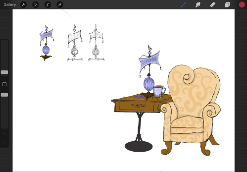 Furnishings in digital