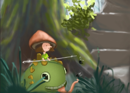 Pixie digital illustration
