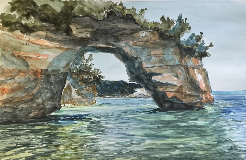 Ocean Arch Watercolor